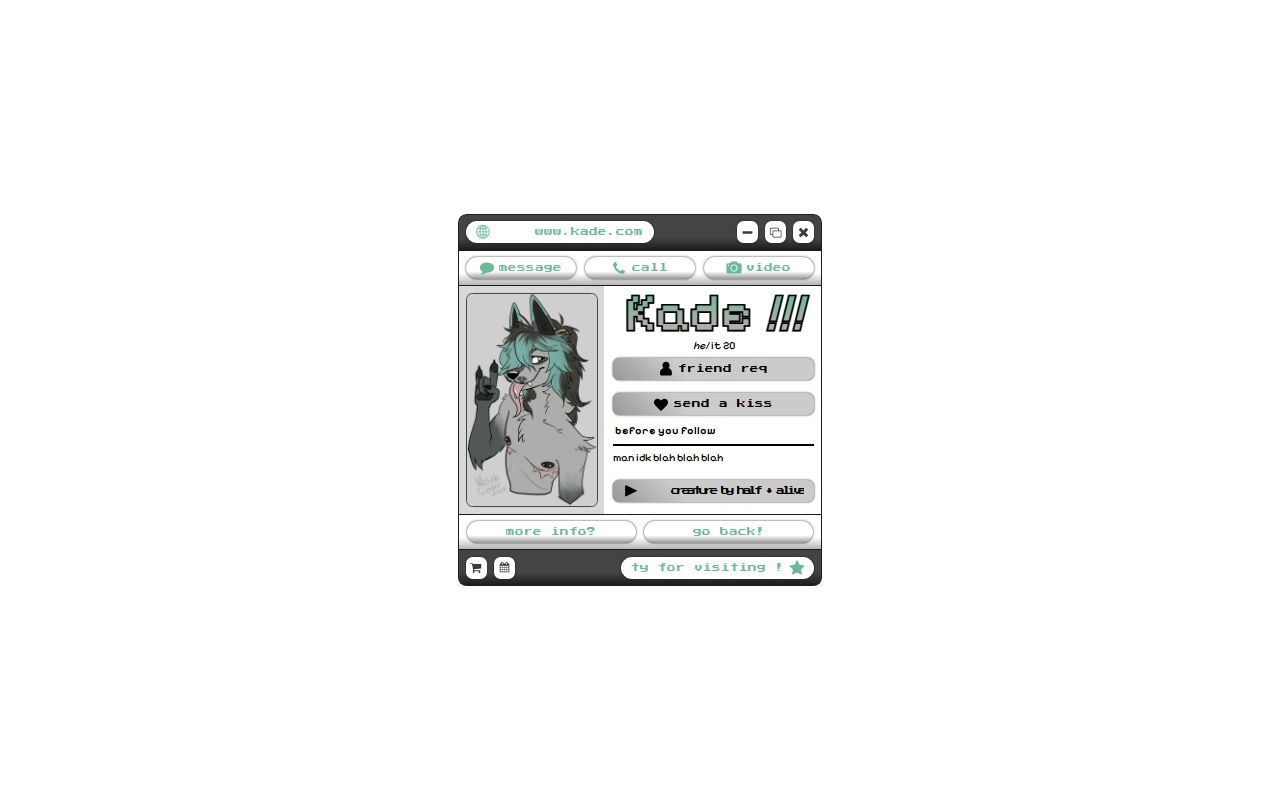 Carrd profile picture for @kade